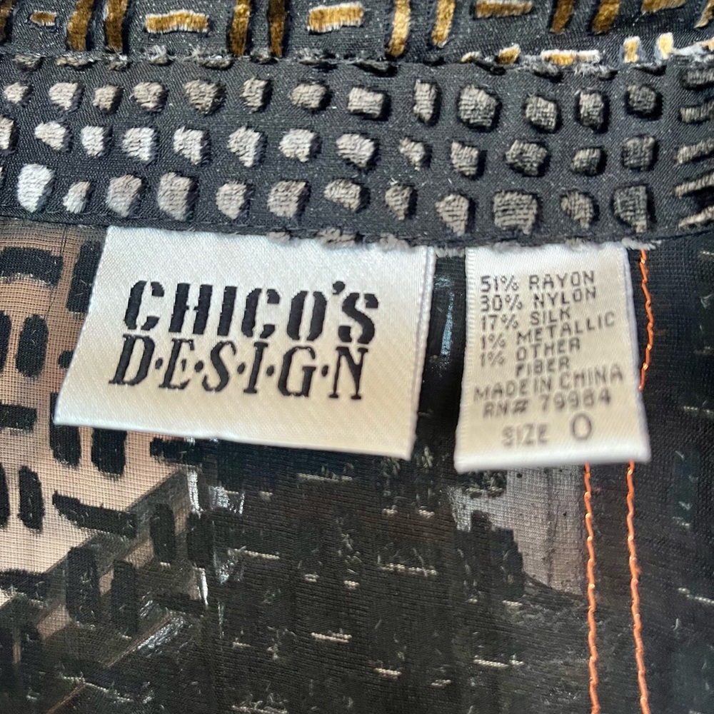 Chico’s flowy blouse - understated bling! - Picture 2 of 5